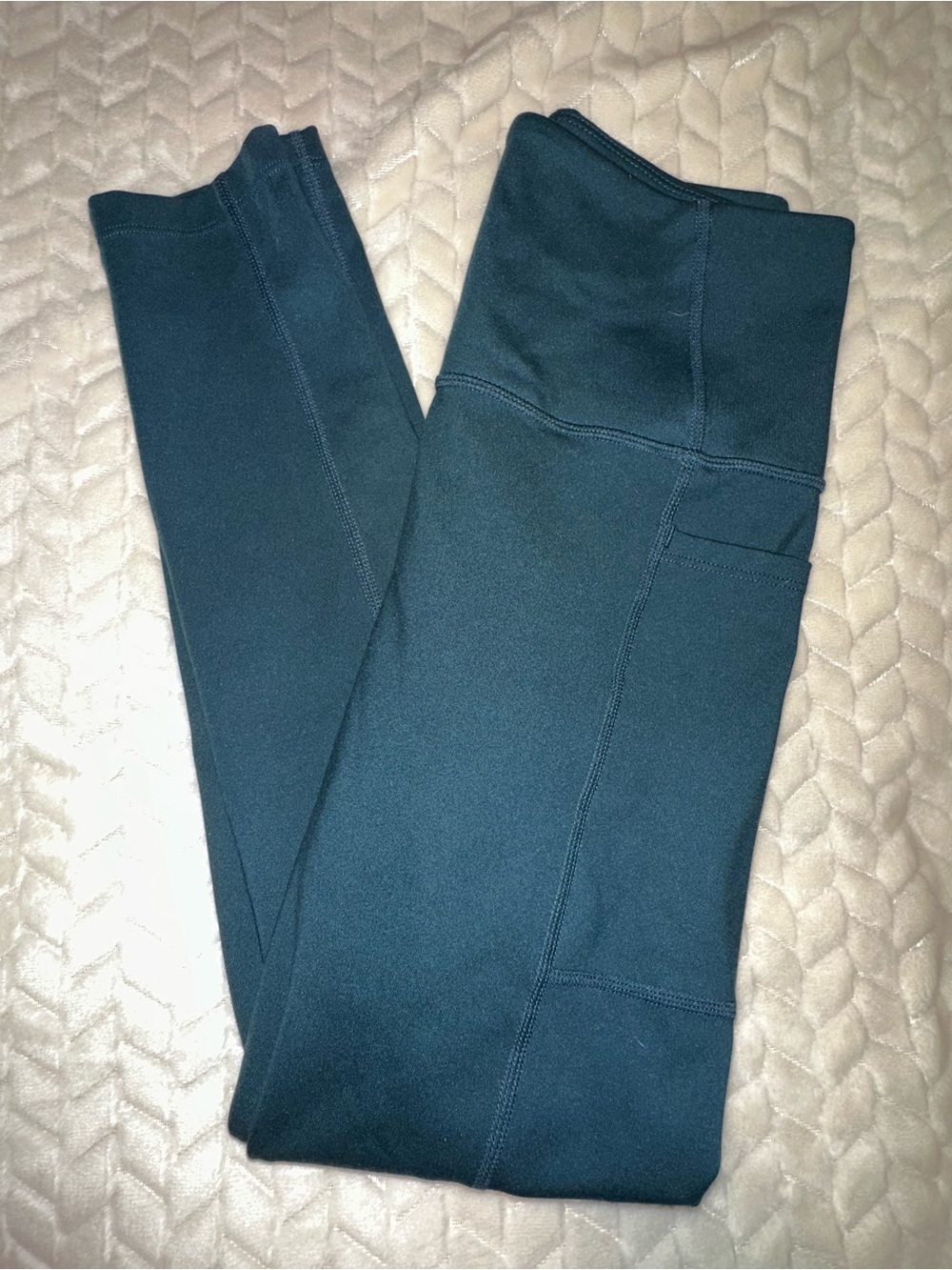 Carbon38 High Rise Sport Pocket Leggings 23” Deep Emerald Green Size Small